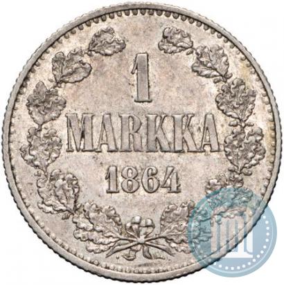 Picture 1 markka 1864 year S 