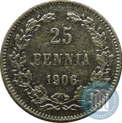 Picture 25 pennia 1906 year L 