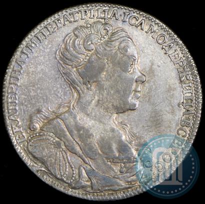 Picture 1 rouble 1726 year СПБ "Petersburg type, portrait turned to the right"