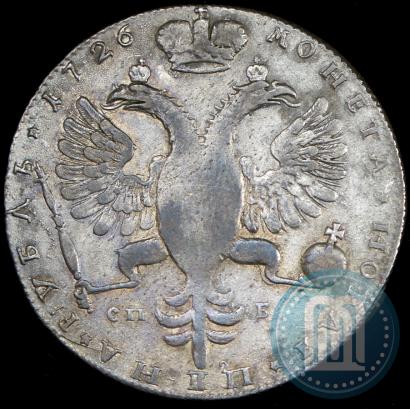 Picture 1 rouble 1726 year СПБ "Petersburg type, portrait turned to the right"