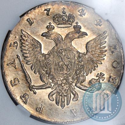 Фото 1 рубль 1744 года СПБ 