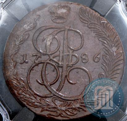 Picture 5 kopecks 1786 year ЕМ 