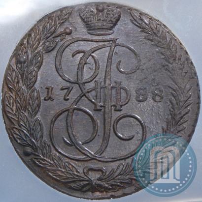 Picture 5 kopecks 1788 year ЕМ 