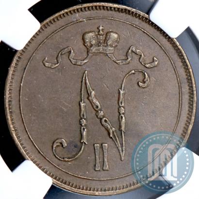 Picture 10 pennia 1900 year  
