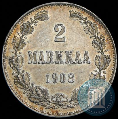 Picture 2 markkaa 1908 year L 