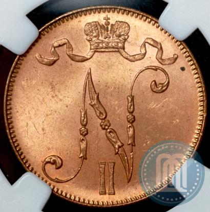 Picture 5 pennia 1913 year  