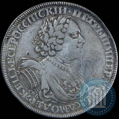 Picture 1 rouble 1724 year СПБ "Sun rouble, portrait in armour"