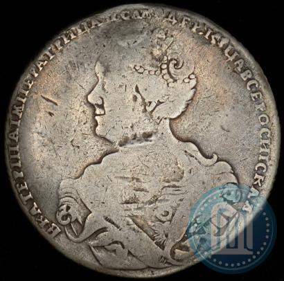 Picture Poltina 1726 year СПБ "Petersburg type, portrait turned to the left"