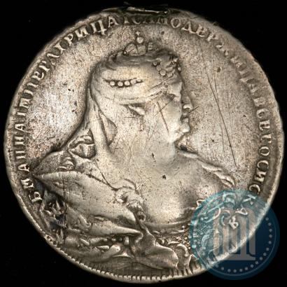Picture 1 rouble 1737 year  "Moscow type"