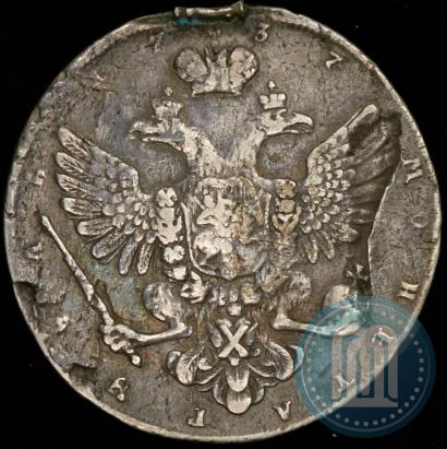 Picture 1 rouble 1737 year  "Moscow type"