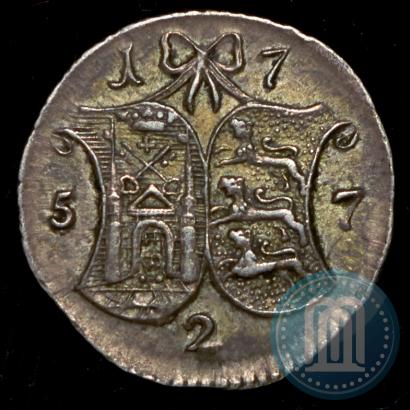 Picture 2 kopecks 1757 year  "For Livonia"