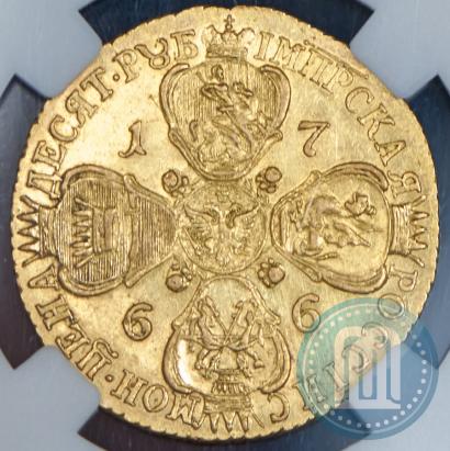 Picture 10 roubles 1766 year СПБ 
