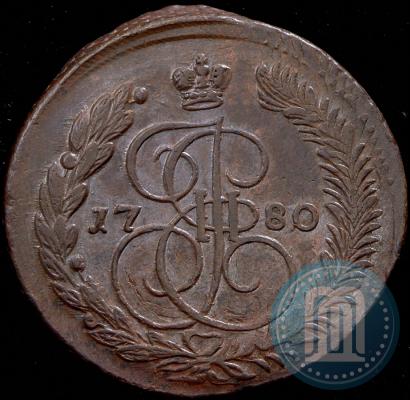 Фото 5 копеек 1780 года ЕМ 
