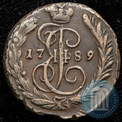 Picture 1 kopeck 1789 year ЕМ 