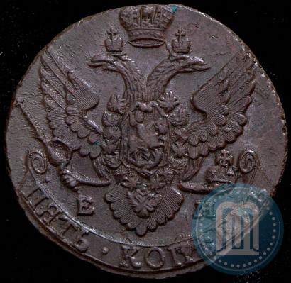 Picture 5 kopecks 1793 year ЕМ 