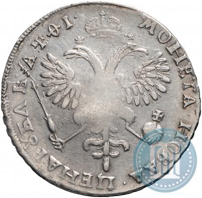 Фото 1 рубль 1719 года OK "Портрет в латах"