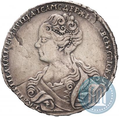 Picture 1 rouble 1726 year  "Moscow type, portrait turned to the left"