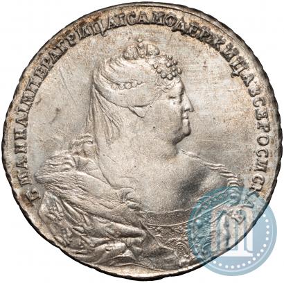 Picture 1 rouble 1737 year  "Moscow type"