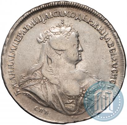 Фото 1 рубль 1740 года СПБ "Петербургский тип"