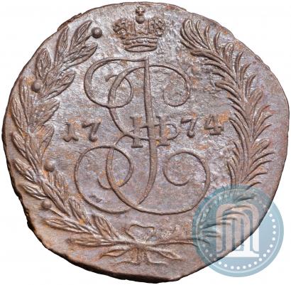 Фото 2 копейки 1774 года ЕМ 
