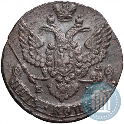 Picture 5 kopecks 1788 year ЕМ 