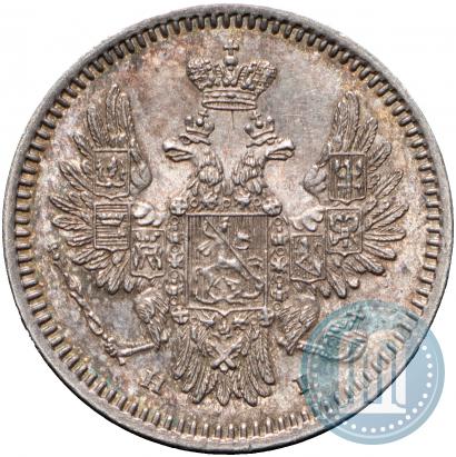 Фото 5 копеек 1855 года СПБ-HI 