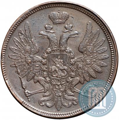 Picture 5 kopecks 1858 year ЕМ "Type of 1849-1857"