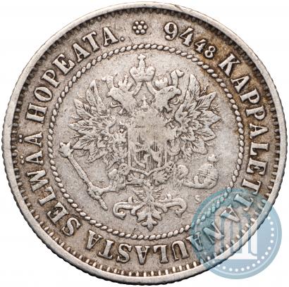 Picture 1 markka 1872 year S 