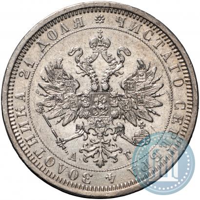 Фото 1 рубль 1885 года СПБ-АГ 