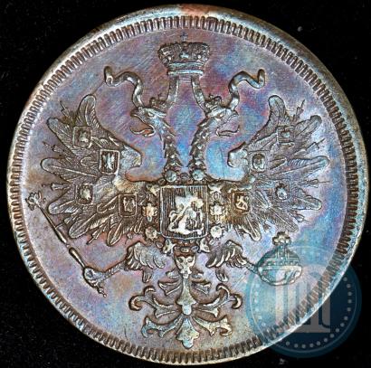 Picture 5 kopecks 1866 year ЕМ 