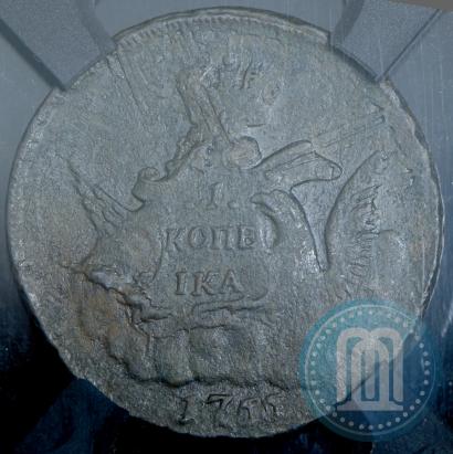Фото 1 копейка 1755 года ММД 