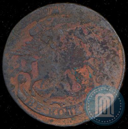 Фото 2 копейки 1757 года  "Номинал под Св. Георгием"