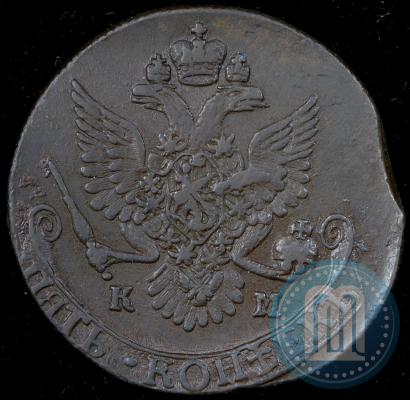 Фото 5 копеек 1787 года КМ 