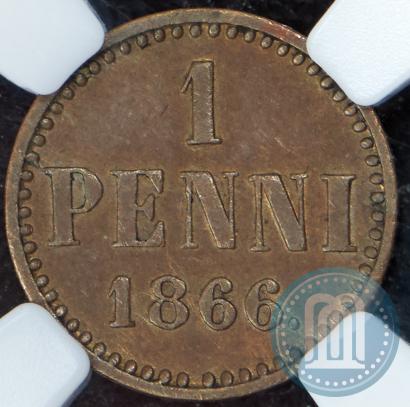 Picture 1 penni 1866 year  