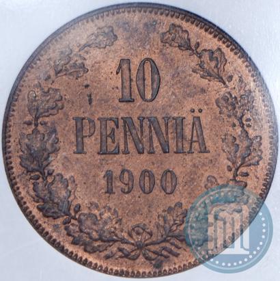Фото 10 пенни 1900 года  