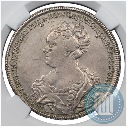 Picture 1 rouble 1725 year СПБ "Petersburg type, portrait turned to the left"