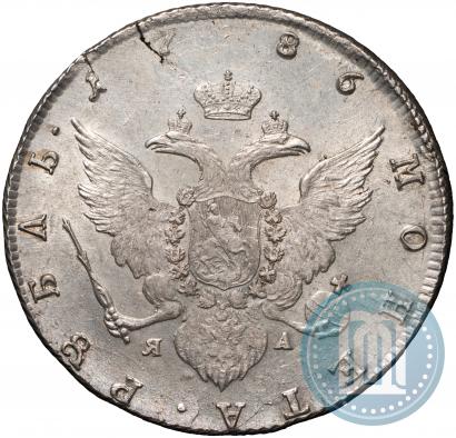 Picture 1 rouble 1786 year СПБ-ЯА 