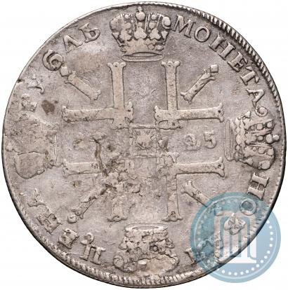 Фото 1 рубль 1725 года СПБ "Солнечный в латах"