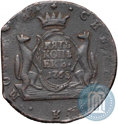 Picture 5 kopecks 1768 year КМ 