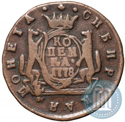 Фото 1 копейка 1778 года КМ 