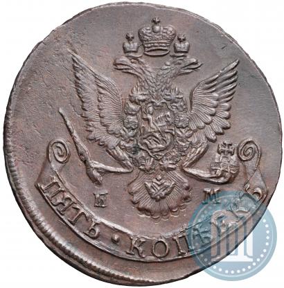 Фото 5 копеек 1784 года ЕМ 
