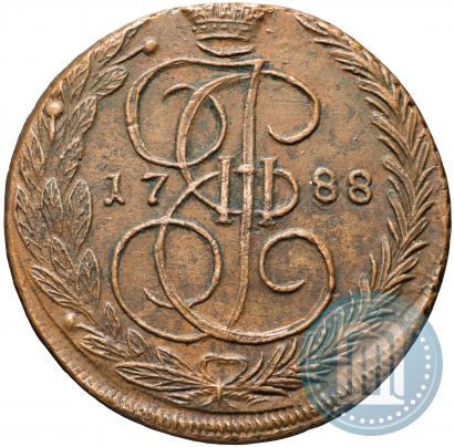 Picture 5 kopecks 1788 year ЕМ 