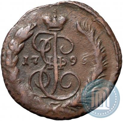 Picture 1 kopeck 1795 year ЕМ 