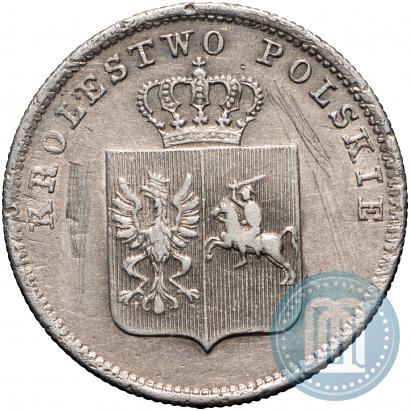 Picture 2 złote 1831 year KG "Polish uprising"