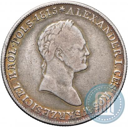 Фото 5 злотых 1833 года KG 