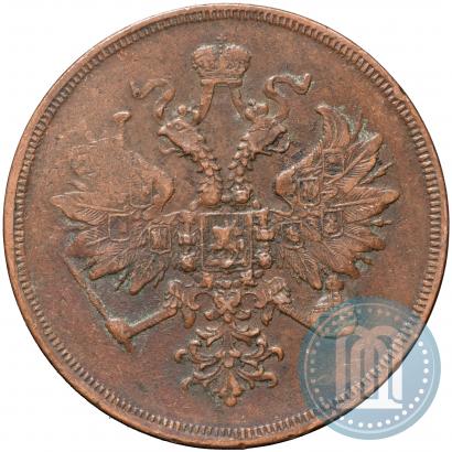 Picture 3 kopecks 1859 year ЕМ "Type of 1860-1867"