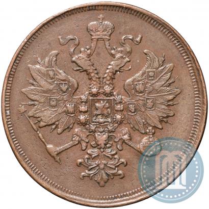 Picture 3 kopecks 1859 year ЕМ "Type of 1860-1867"