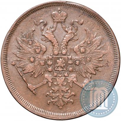 Picture 3 kopecks 1864 year ЕМ 
