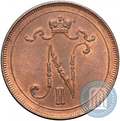 Фото 10 пенни 1915 года  