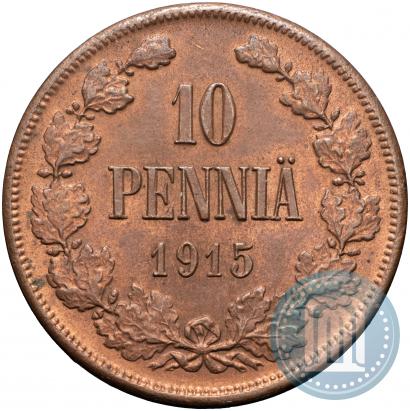 Фото 10 пенни 1915 года  